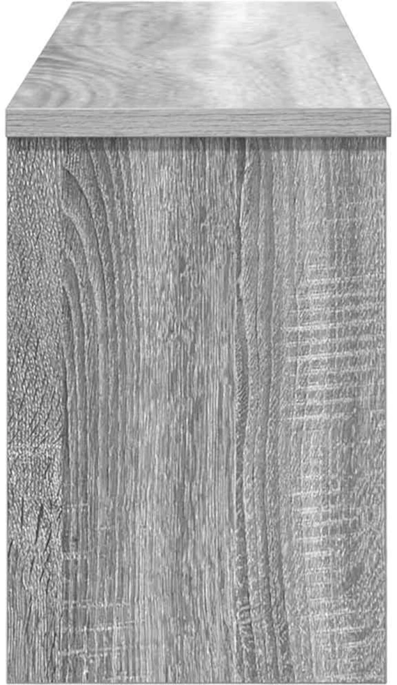 vidaXL Τοίχου Κρεμάστρα Γκρι sonoma 80 x 20 x 30 cm Επεξεργασμένο ξύλο