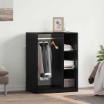 vidaXL Ντουλάπι με ράφι Μαύρη δρυς 77 x 48 x 102 cm Επεξεργασμένο ξύλο