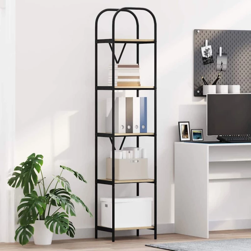 vidaXL Ράφι Βιβλίων Sonoma Δρυς 40 x 30 x 183 εκ Επεξεργασμένο ξύλο