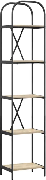 vidaXL Ράφι Βιβλίων Sonoma Δρυς 40 x 30 x 183 εκ Επεξεργασμένο ξύλο