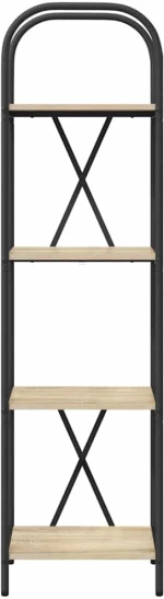 vidaXL Ράφι Βιβλίων Sonoma Δρυς 40 x 30 x 146 εκ Επεξεργασμένο ξύλο