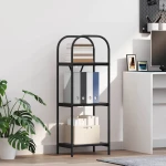 vidaXL Ράφι Βιβλίων Μαύρη δρυς 40 x 30 x 109 εκ Επεξεργασμένο ξύλο