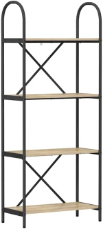 vidaXL Ράφι Βιβλίων Sonoma Δρυς 60 x 30 x 146 εκ Επεξεργασμένο ξύλο