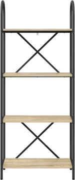 vidaXL Ράφι Βιβλίων Sonoma Δρυς 60 x 30 x 146 εκ Επεξεργασμένο ξύλο