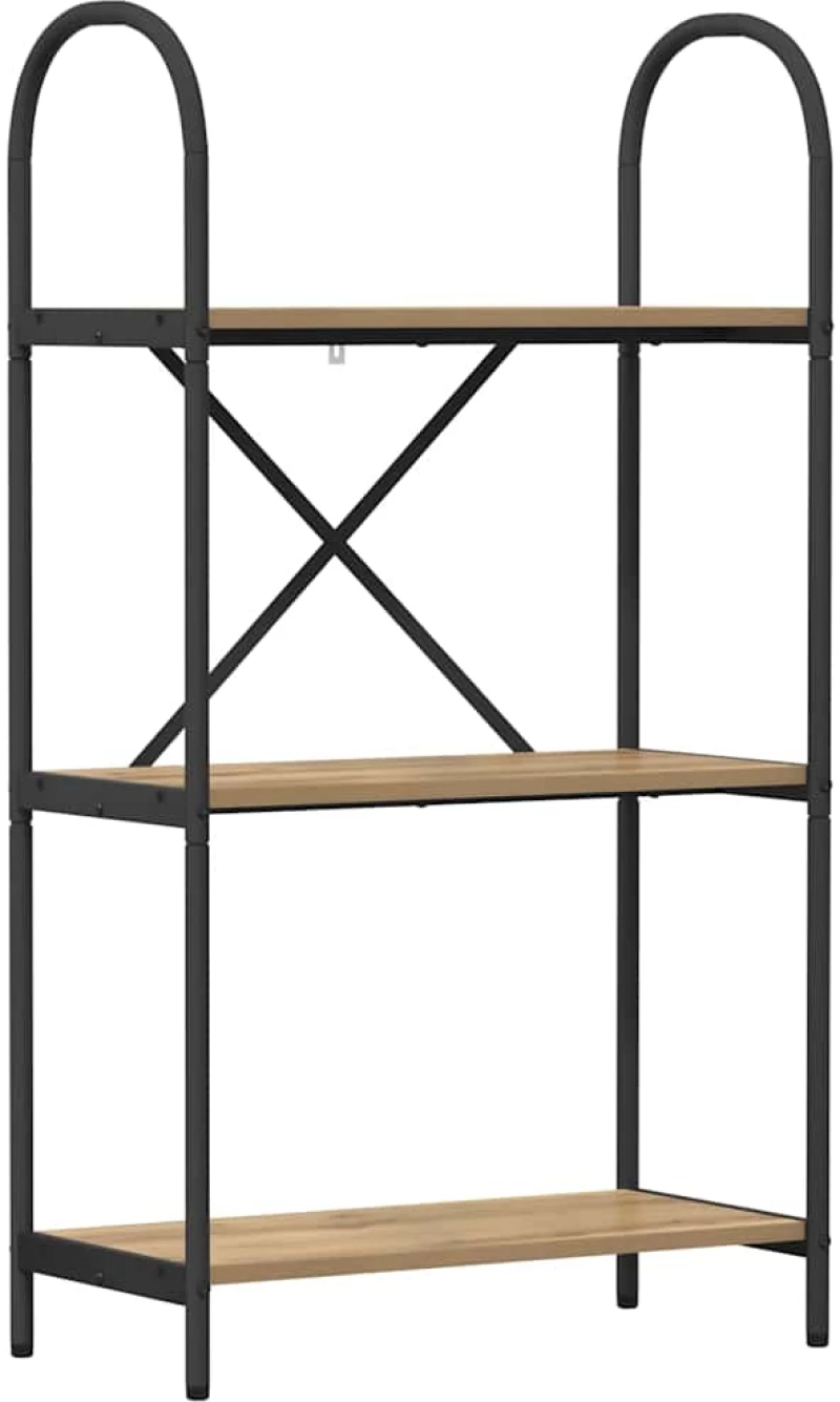 vidaXL Ράφι Βιβλίων artisan δρυς 60 x 30 x 109 εκ Επεξεργασμένο ξύλο