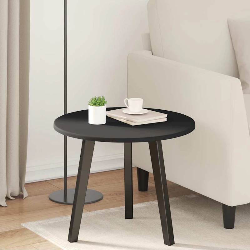 vidaXL Καπάκι τραπεζιού Μαύρο 50 x 50 x 1.5 cm Επεξεργασμένο ξύλο