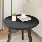 vidaXL Καπάκι τραπεζιού Μαύρο 50 x 50 x 1.5 cm Επεξεργασμένο ξύλο