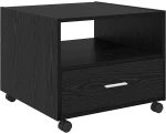 vidaXL Τραπεζάκι σαλονιού with Drawer Μαύρη δρυς 55 x 55 x 45 cm