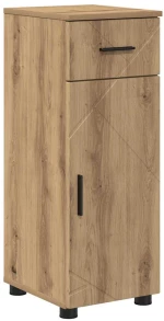 vidaXL Ντουλάπι Μπάνιου με συρτάρι artisan δρυς 30 x 35 x 80 εκ