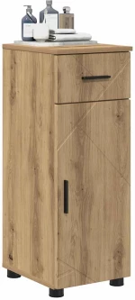 vidaXL Ντουλάπι Μπάνιου με συρτάρι artisan δρυς 30 x 35 x 80 εκ