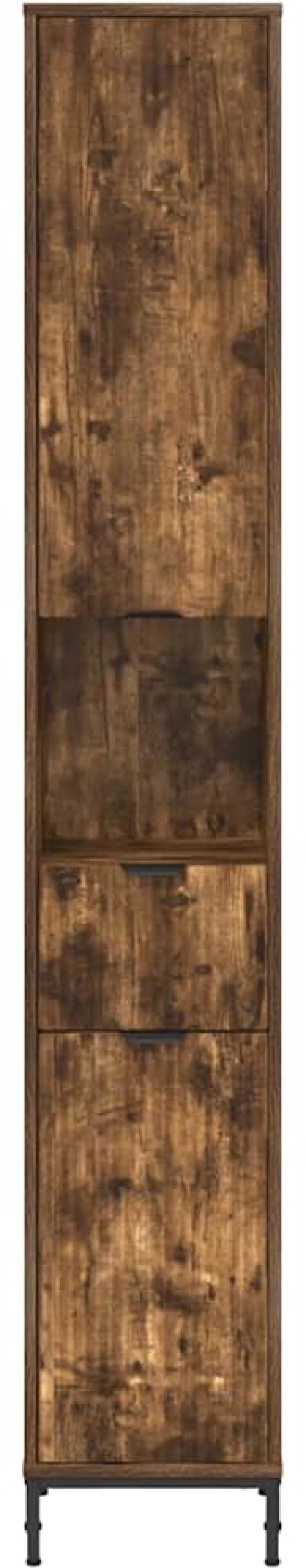 vidaXL Ψηλό ντουλάπι μπάνιου Καπνιστή δρυς 31.5 x 33 x 190 εκ.