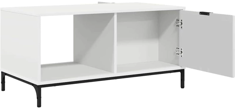 vidaXL Τραπεζάκι σαλονιού Λευκό 90 x 49 x 46 εκ. Επεξεργασμένο ξύλο