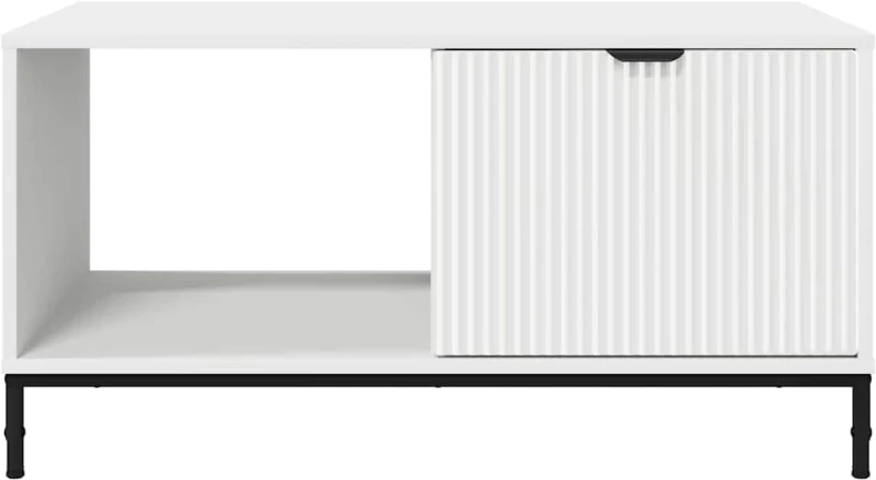 vidaXL Τραπεζάκι σαλονιού Λευκό 90 x 49 x 46 εκ. Επεξεργασμένο ξύλο