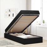 vidaXL Σκελετός Κρεβατιού με στρώμα Μαύρο 90 x 190 cm Βελούδο