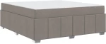 vidaXL Σκελετός Κρεβατιού με στρώμα Taupe 180 x 200 cm ύφασμα