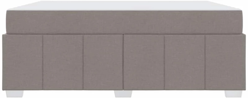 vidaXL Σκελετός Κρεβατιού με στρώμα Taupe 180 x 200 cm ύφασμα