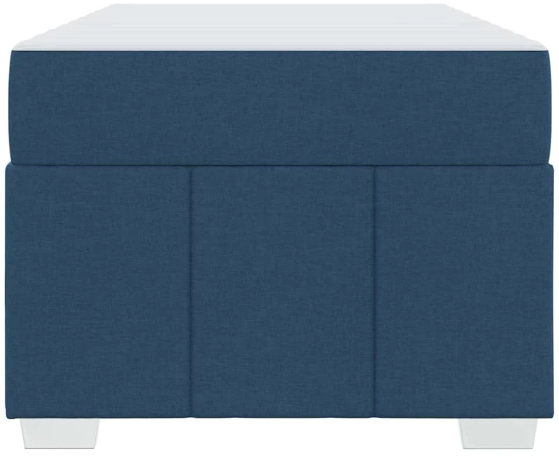 vidaXL Σκελετός Κρεβατιού με στρώμα Μπλε 120 x 190 cm ύφασμα