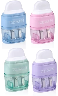 Γόμα και Ξύστρα Σε 4 Χρώματα TOPWRITE