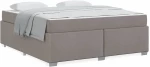 vidaXL Σκελετός Κρεβατιού Taupe 180 x 200 cm ύφασμα