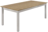 515722 ΤΡΑΠΕΖΙ FIRA MEGAPAP ΧΡΩΜΑ ΛΕΥΚΟ - ΦΥΣΙΚΟ ΟΞΙΑΣ 180X90X78ΕΚ.