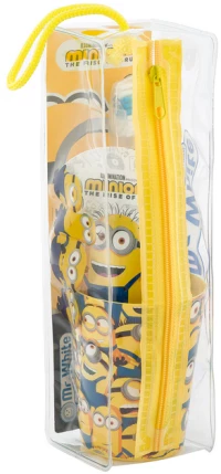 Mr.White | Minions Παιδικό Σετ Οδοντόβουρτσα, Οδοντόκρεμα , Ποτήρι & Τσαντάκι | 75ml