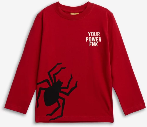 Funky Παιδική Μπλούζα Spider , Κόκκινο