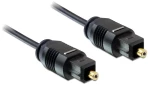 DELOCK καλώδιο ήχου Toslink 82880, gold plated, 2.2 mm, 2m, μαύρο