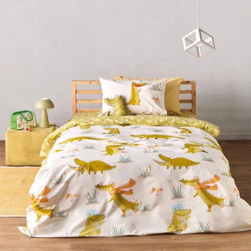 Πάπλωμα Παιδικό Cocordilo Multi Kentia Μονό 160x240cm 100% Βαμβάκι