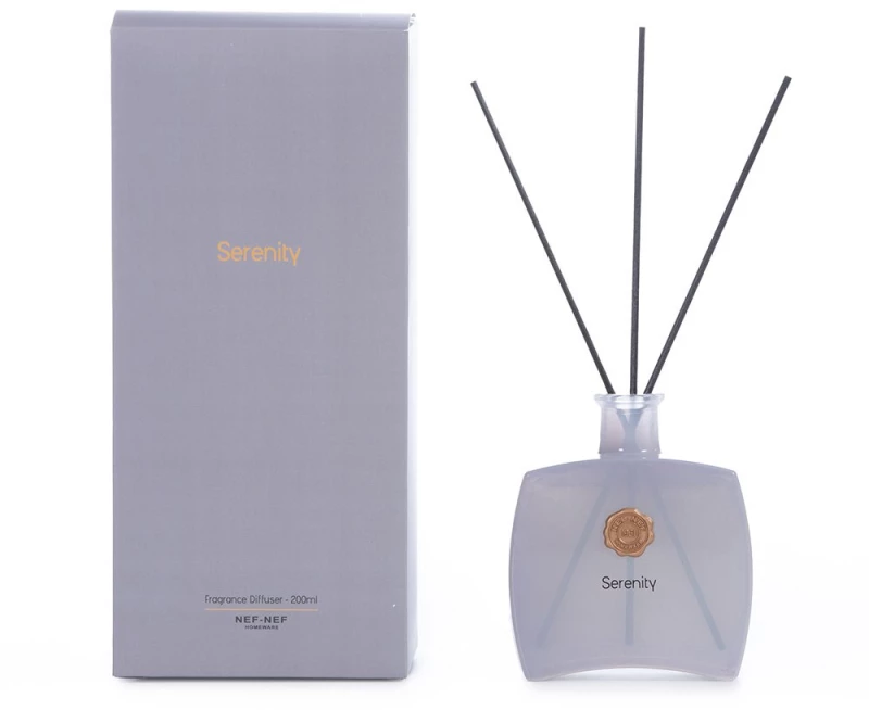 Αρωματικό Χώρου Με Στικς Serenity 200ml Grey Nef-Nef Homeware