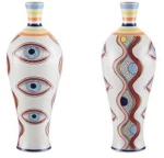 Βάζο Κεραμικό 819-00190 Φ16,2x43,5cm White-Multi Estheti Home Κεραμικό