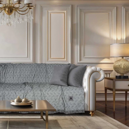 Ριχτάρι 3951 Dark Grey Greenwich Polo Club Τριθέσιο 180x300cm Βαμβάκι-Chenille