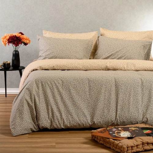 Σεντόνια Samuele (Σετ 4τμχ) Grey Melinen Υπέρδιπλo 235x270cm 100% Βαμβάκι