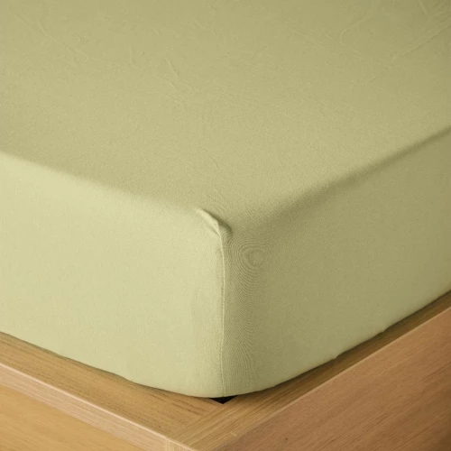 Σεντόνι Suave 02 Με Λάστιχο Olive Kentia King Size 180x235cm 100% Βαμβάκι