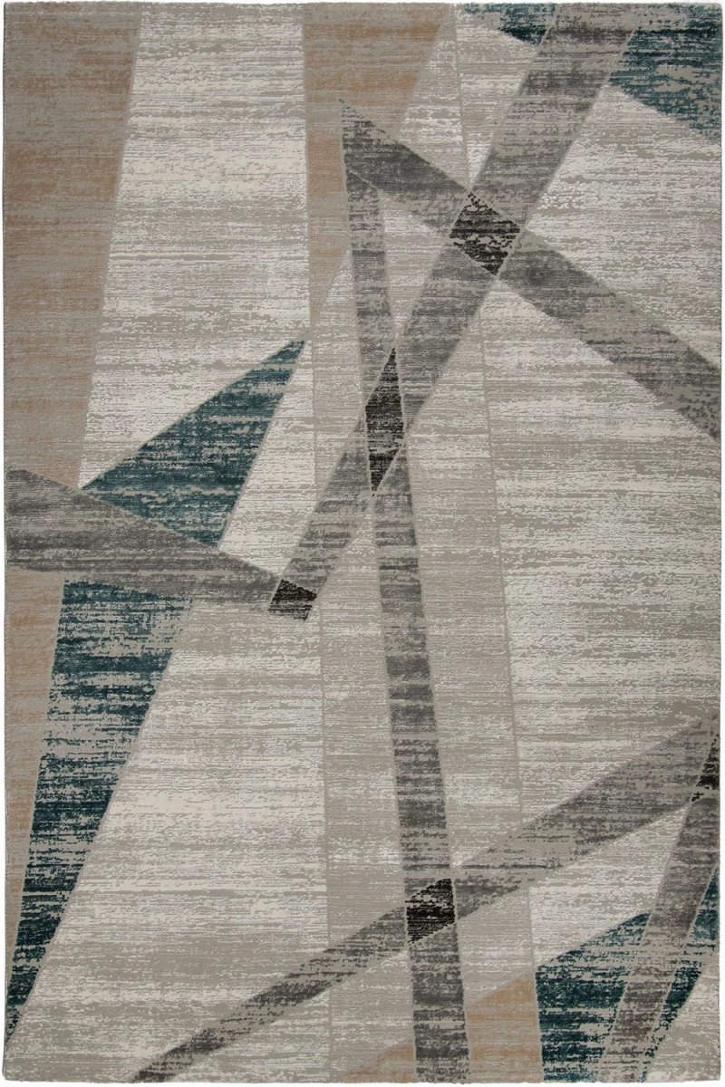 Χαλί Erozo 17507 U10 Cream-Blue Βιοκαρπέτ 133X190cm