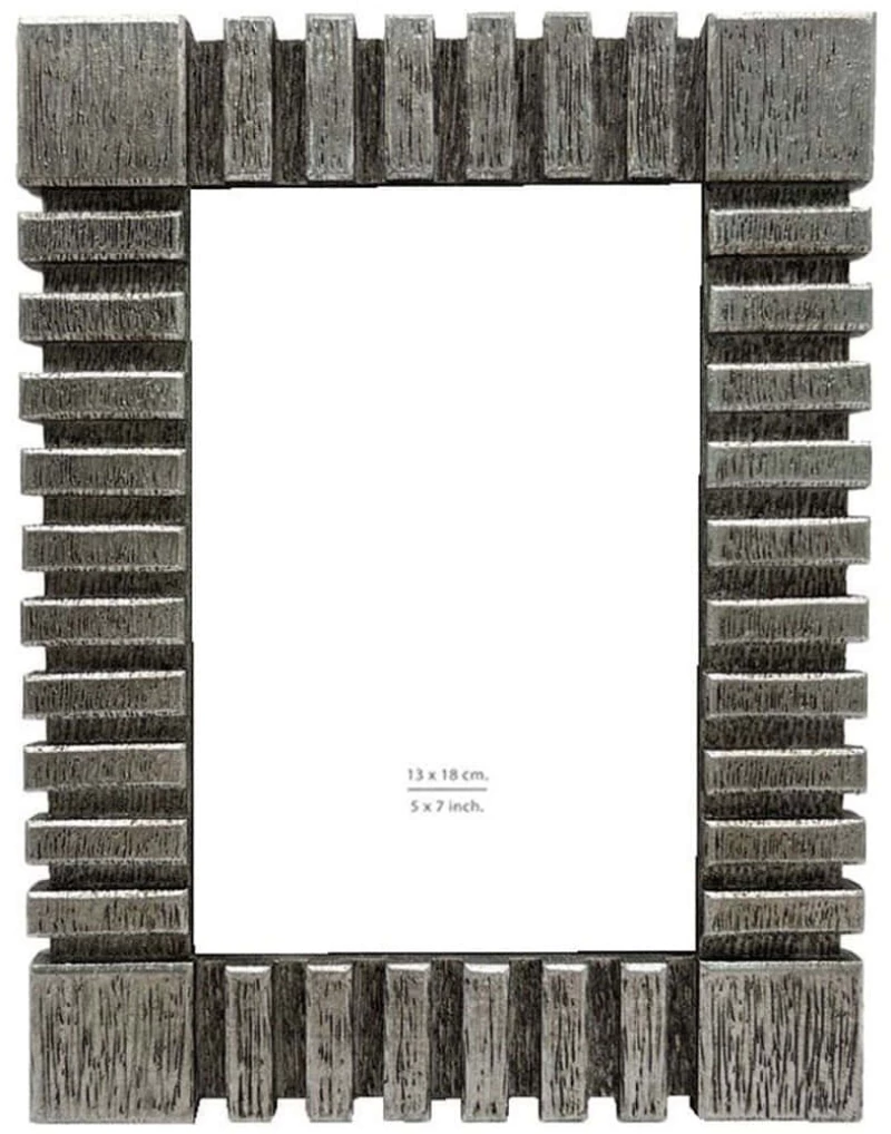 Κορνίζα Kasen 031149 13x18cm Silver Γυαλί,Polyresin