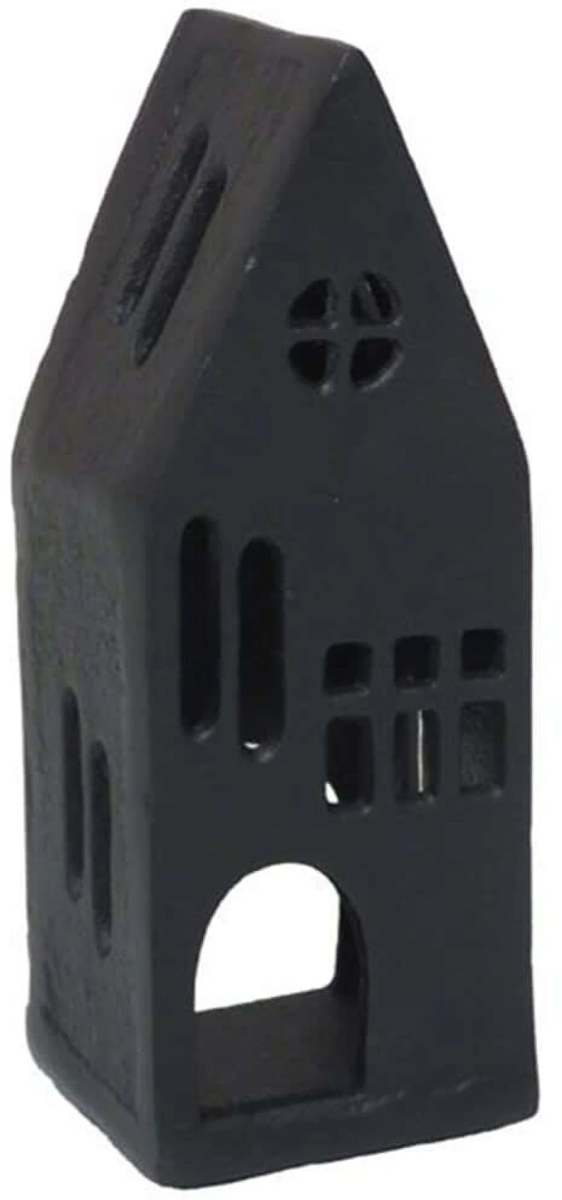 Διακοσμητικό Σπίτι Hogar 032567 6x5x17cm Black Αλουμίνιο