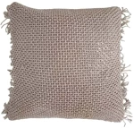 Μαξιλάρι Διακοσμητικό (Με Γέμιση) Arnav 032796 Taupe 45X45 Polyester,Ύφασμα
