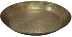 Διακοσμητικός Δίσκος Erdus 027070 50x50x7cm Gold Αλουμίνιο