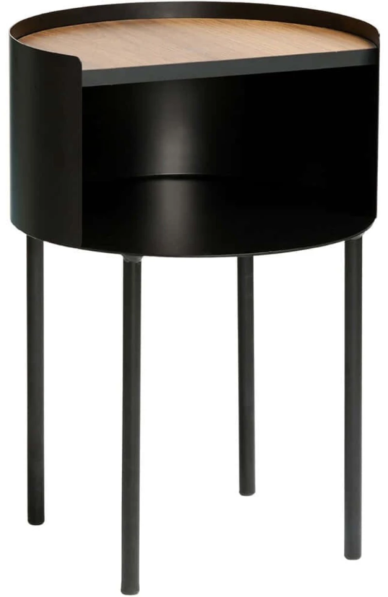 Τραπεζάκι Βοηθητικό Espen 438CTF1101 Φ40x56cm Black