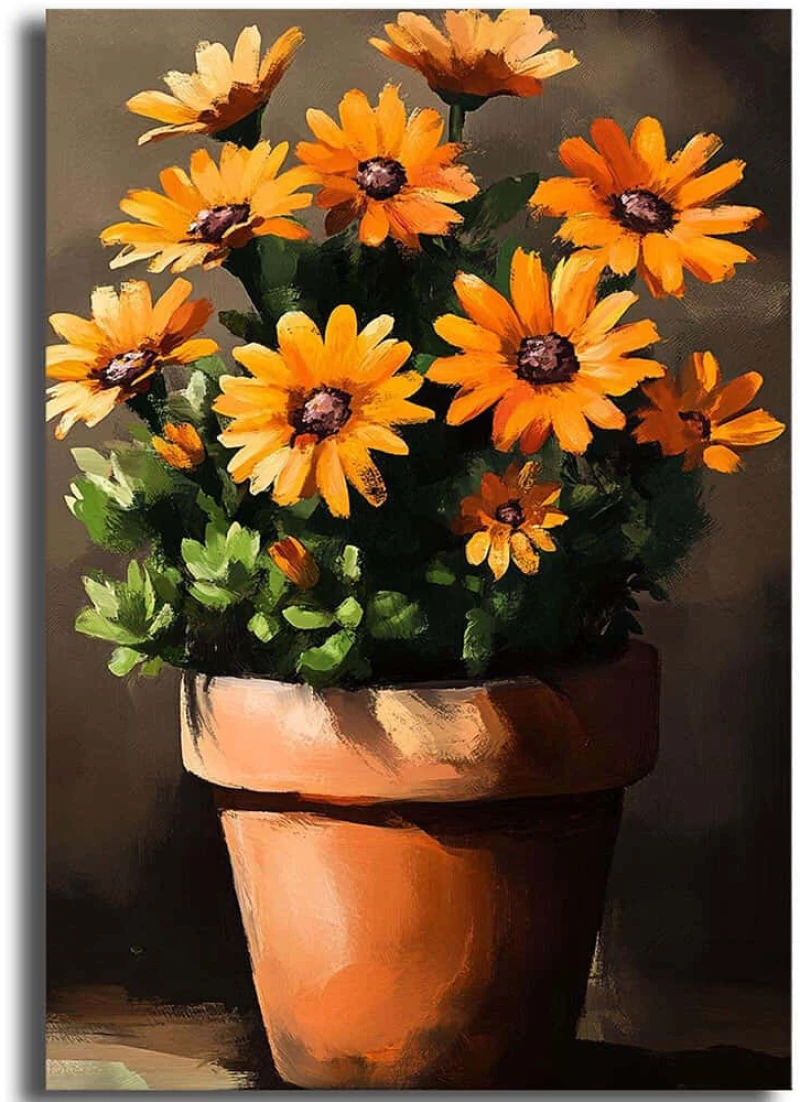 Πίνακας Καμβάς 748MYL1126 70x100cm Multi Wallity Κάθετοι Ξύλο, Καμβάς