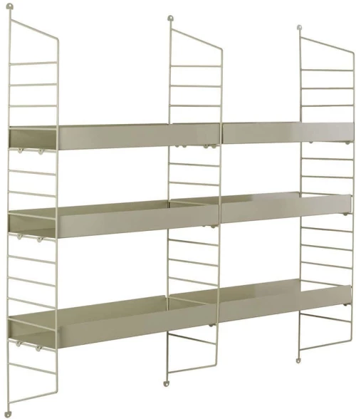 Ραφιέρα Τοίχου 491CRT1387 100x21x98cm Taupe