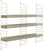 Ραφιέρα Τοίχου 491CRT1387 100x21x98cm Taupe