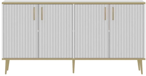Μπουφές Poly 327ODS1361 150x36x75cm White Μοριοσανίδα, Μελαμίνη