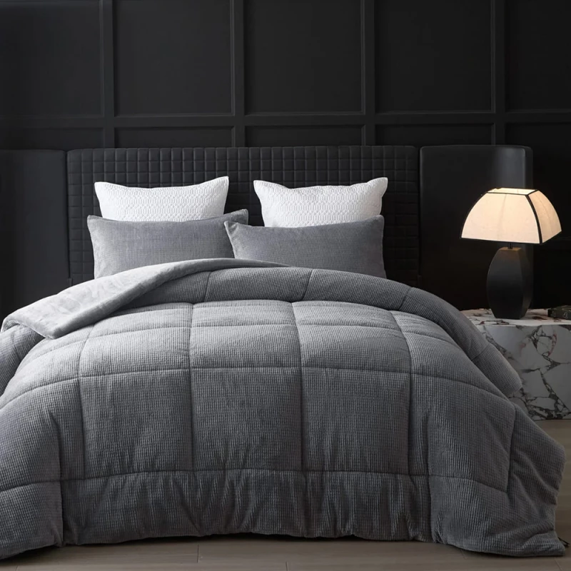 Κουβερτοπάπλωμα Cassiano Lt Grey 160x240cm Liolios Home 2584 CASSIANO