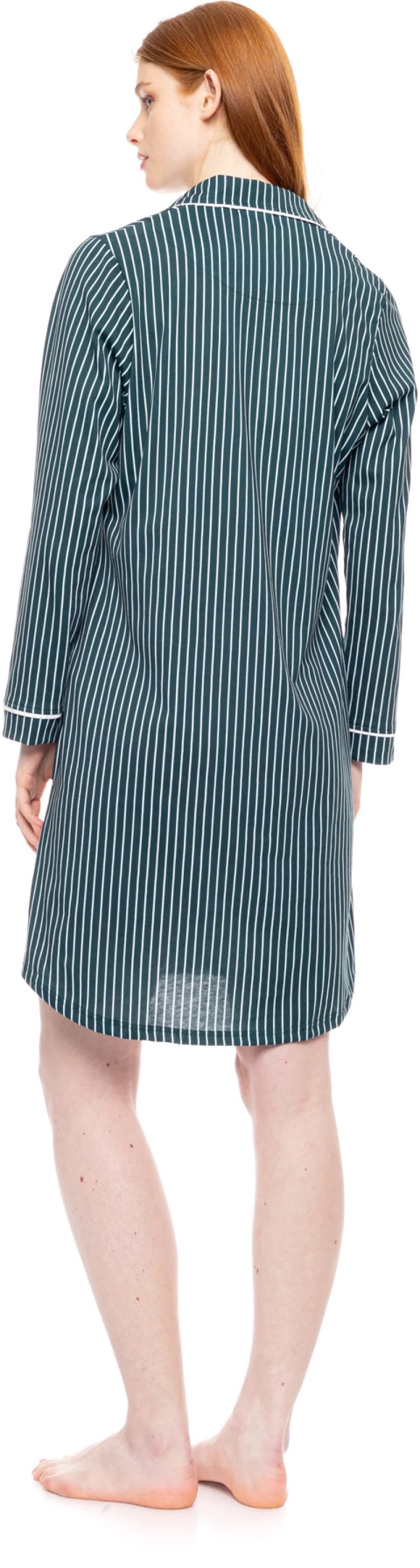 Γυναικείο Νυχτικό Pink Label - Σεμιζιέ - Green Forest Stripes - Regular Fit - Cotton