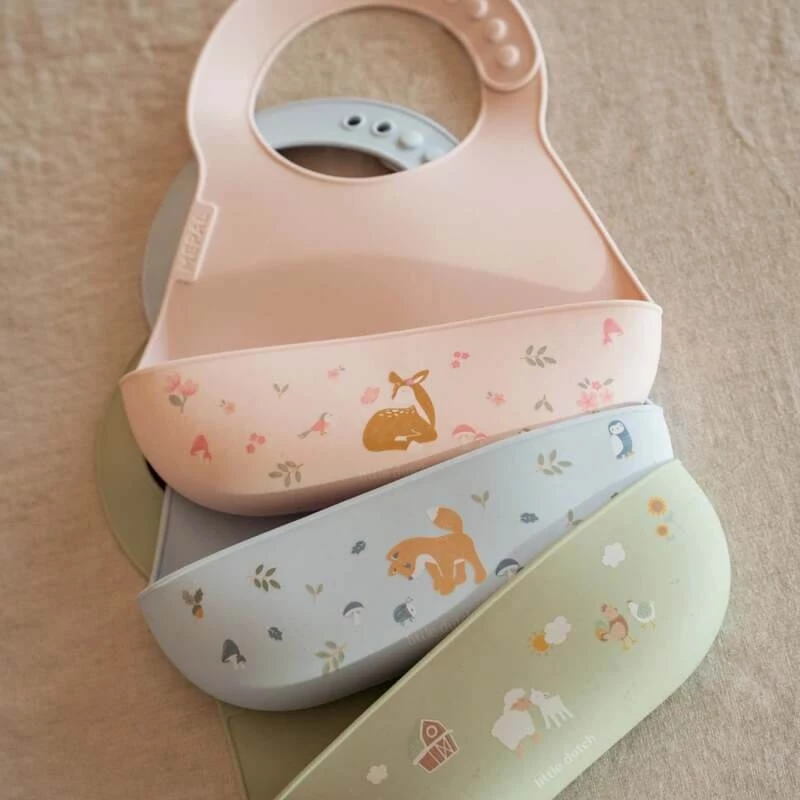 Σαλιάρα Σιλικόνης Mio Fairy Garden - Little Dutch (108034565406)