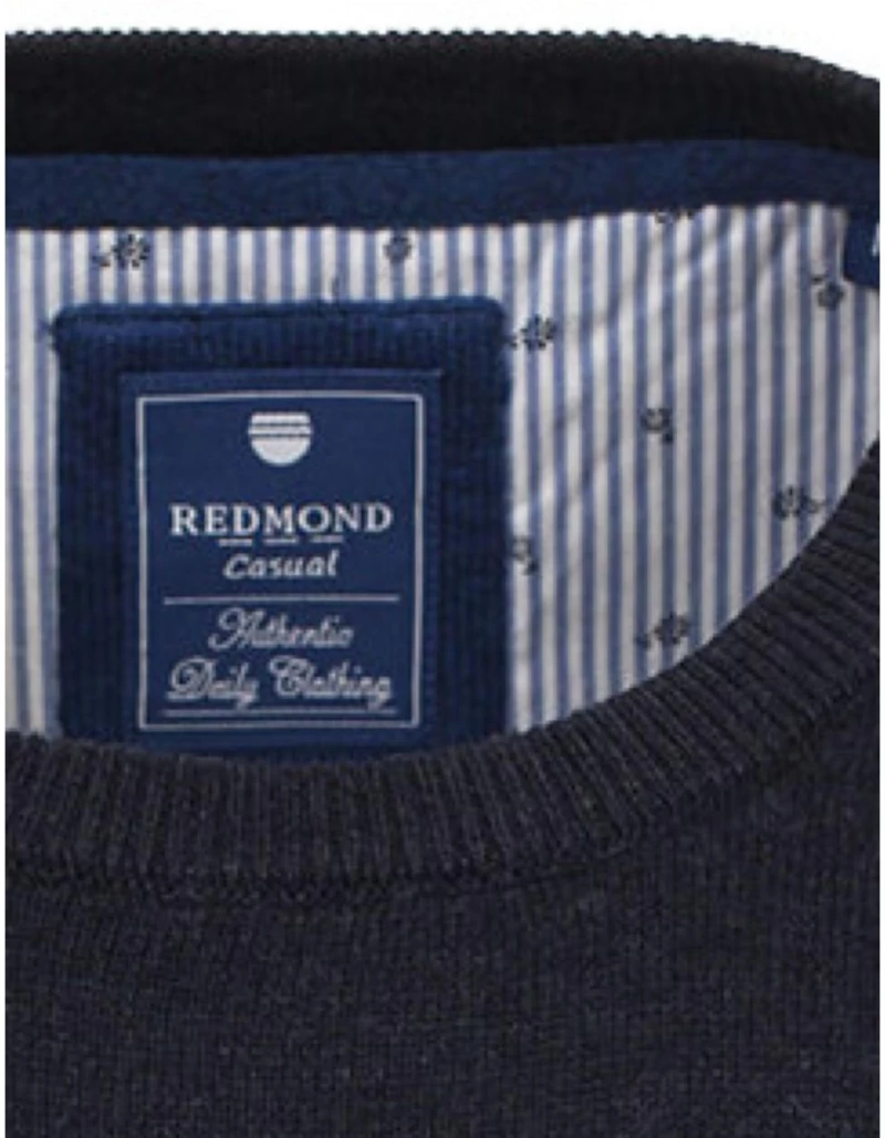 REDMOND Ανδρική μπλέ σκούρα πλέκτη μπλούζα 500-11
