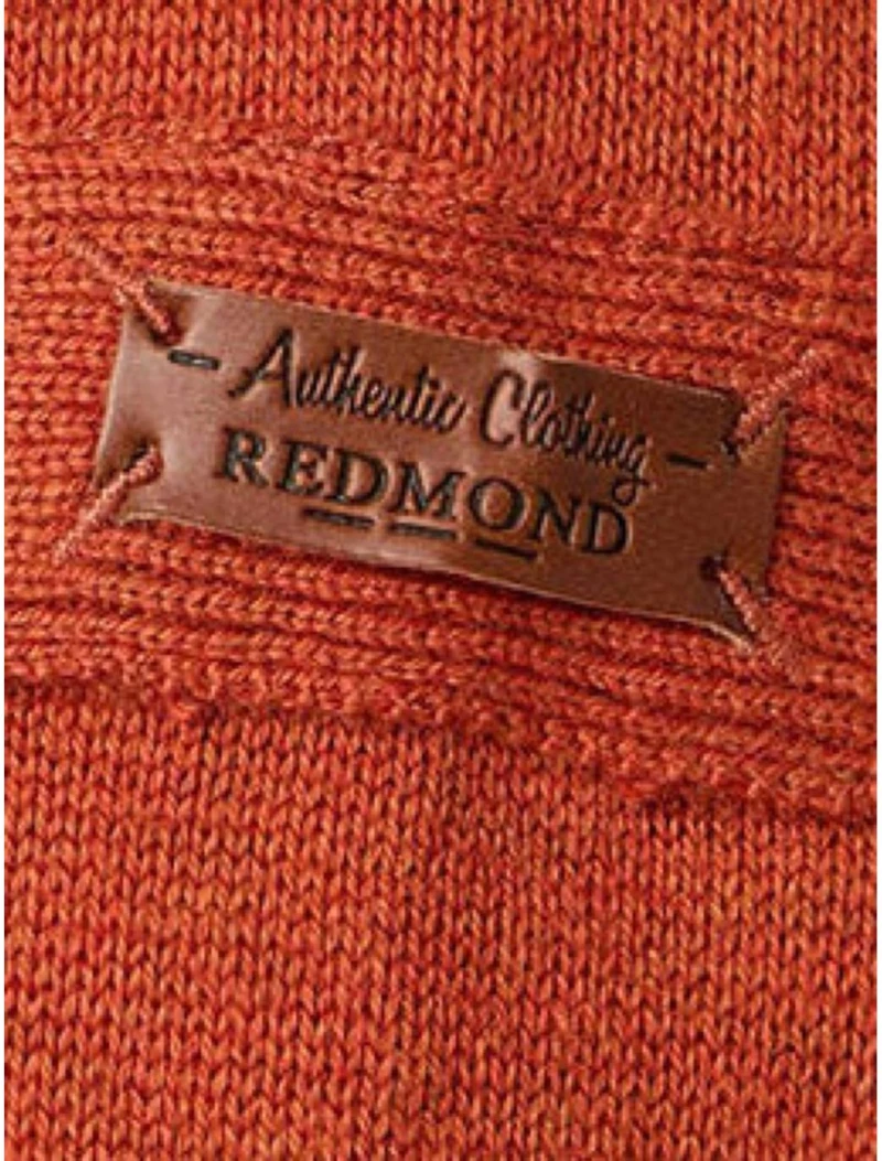 REDMOND Ανδρική κεραμιδί πλέκτη μπλούζα 623-215 Terre
