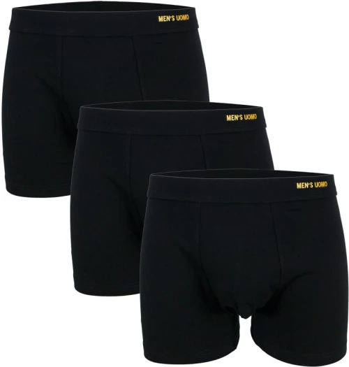 Uomo Ανδρικά Μποξεράκια Black 3Pack