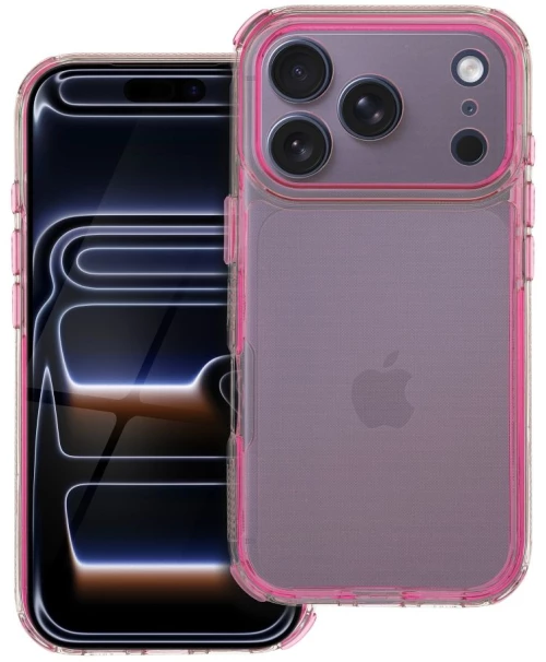 Matrix Clear Case For Iphone 17 Pro Powder Pink